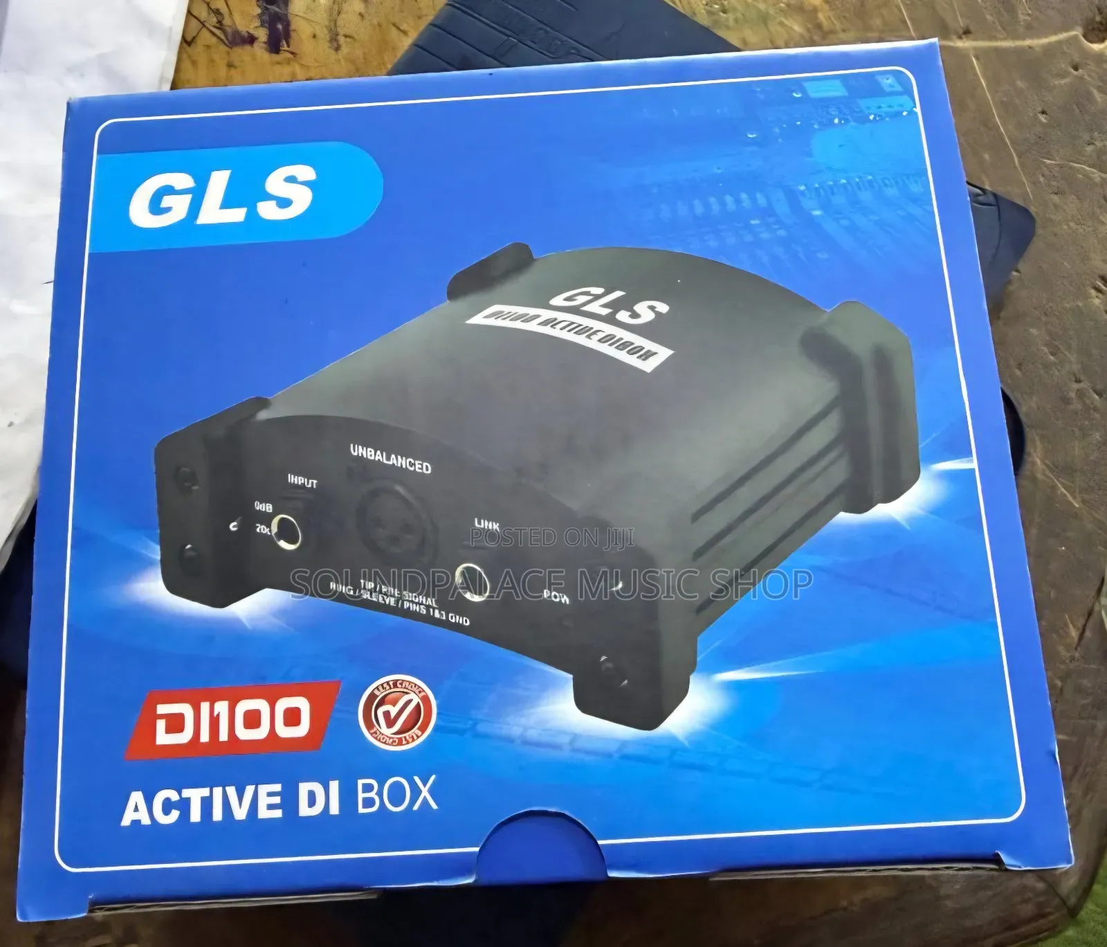 GLS DI100 Active DI Box Used for Audio Signal Conversion.