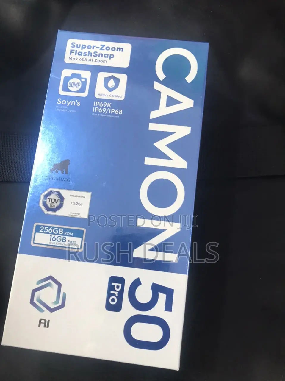 New Tecno Camon 50 Pro 256 GB Black