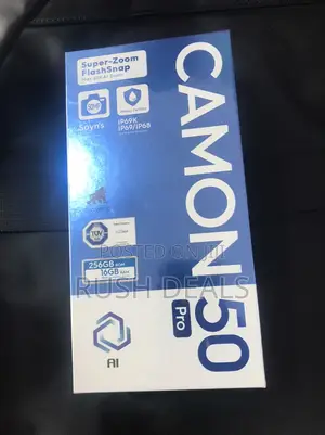 New Tecno Camon 50 Pro 256 GB Black