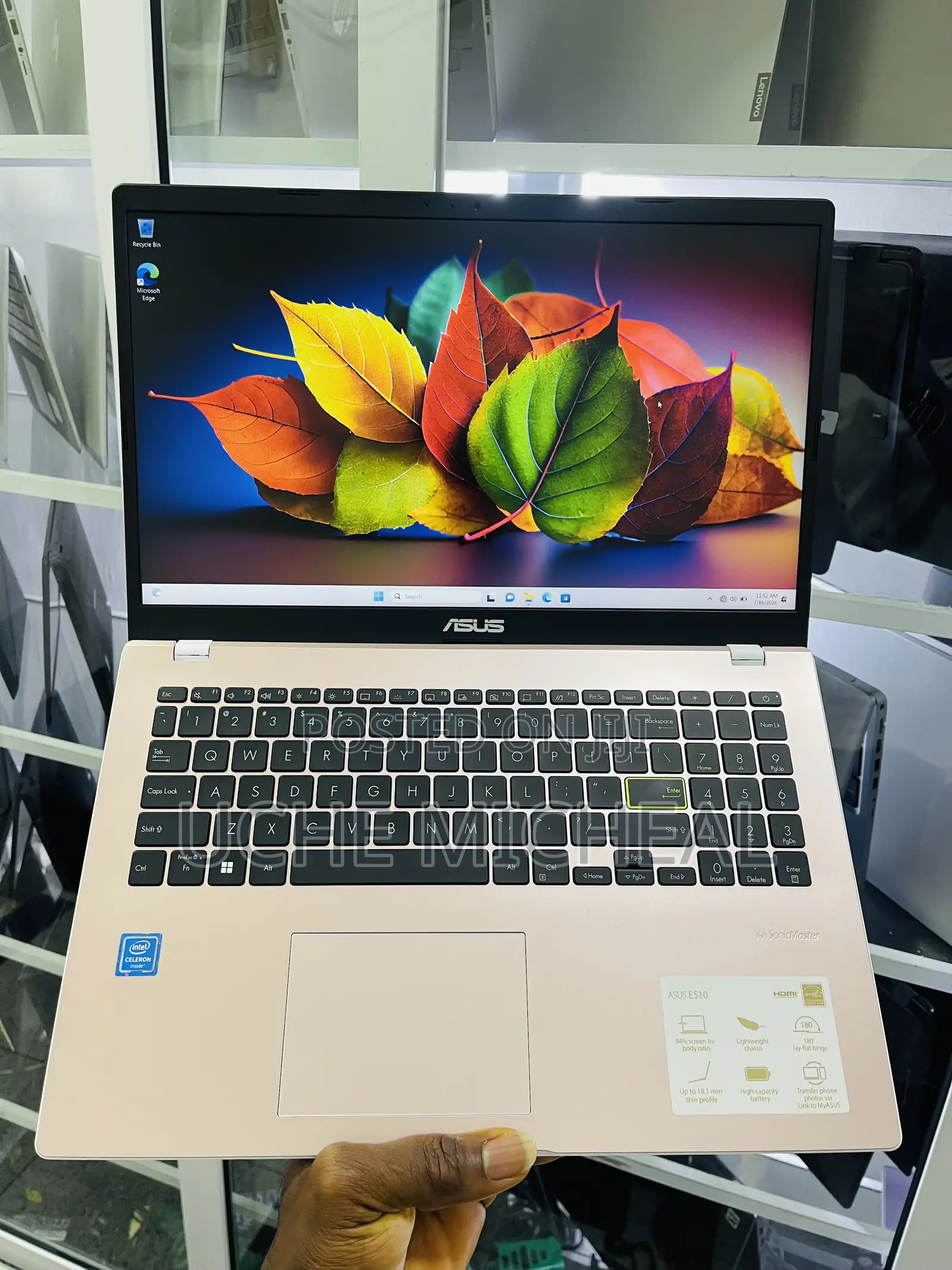 Laptop Asus Vivobook 15 4GB Intel Celeron SSD 128GB