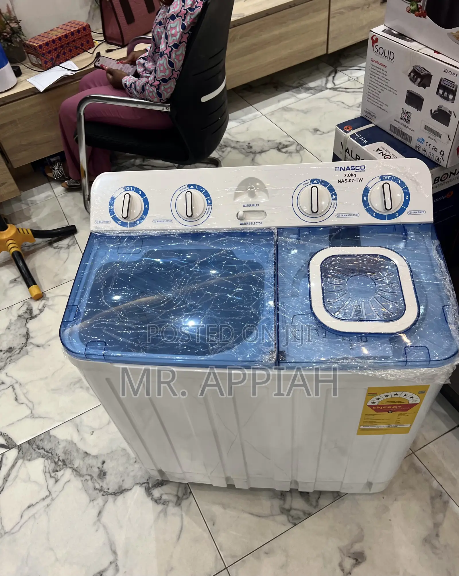 Lovely Design Nasco 7kg Spin Dry Washing Machine 