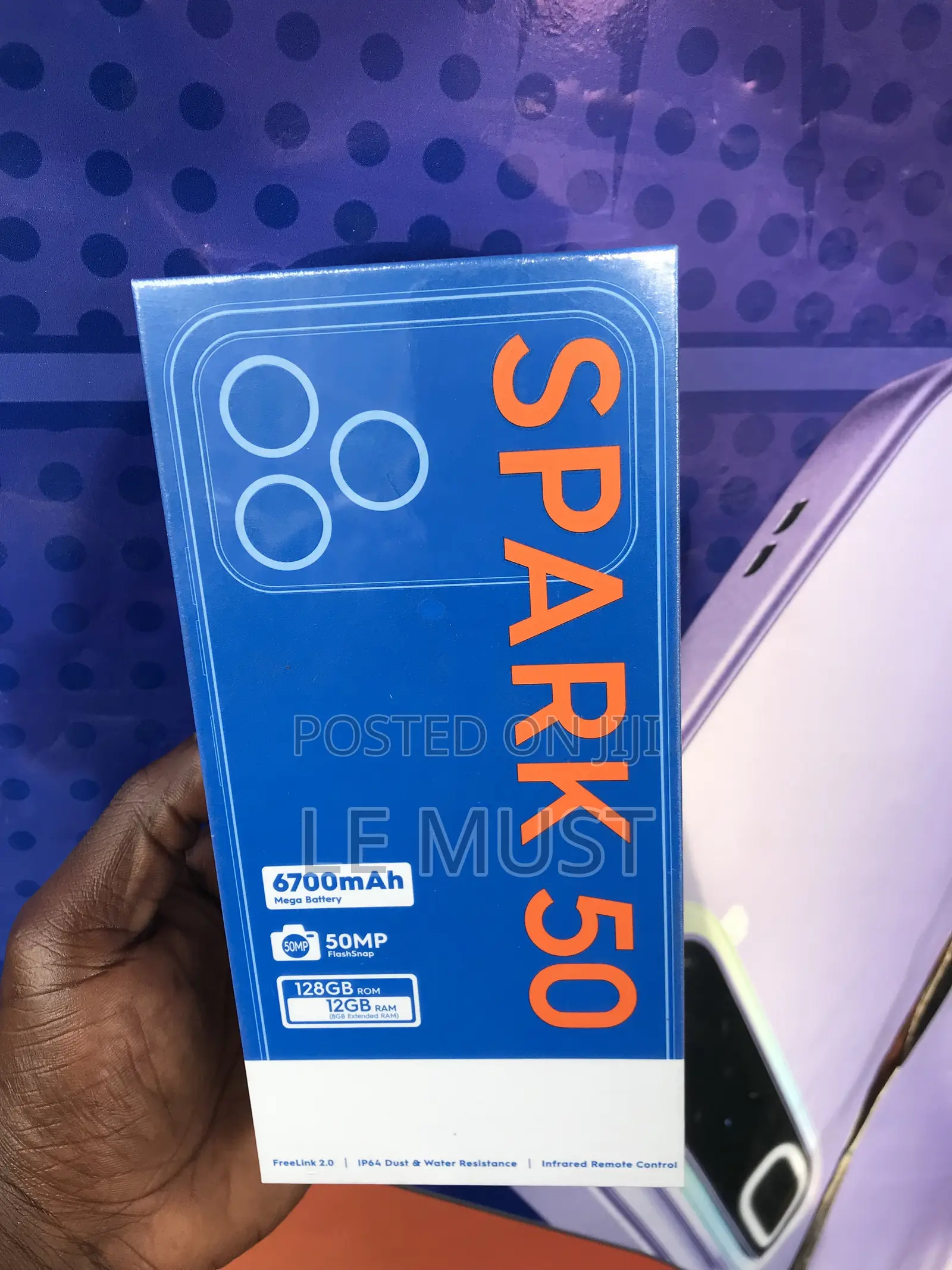 New Tecno Spark 50 128 GB Black
