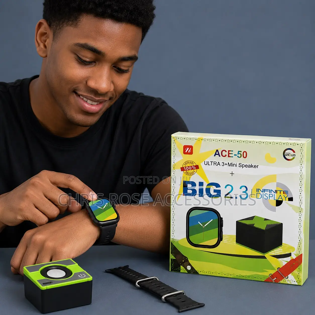 Smart Watch Mini Speaker Combo Set