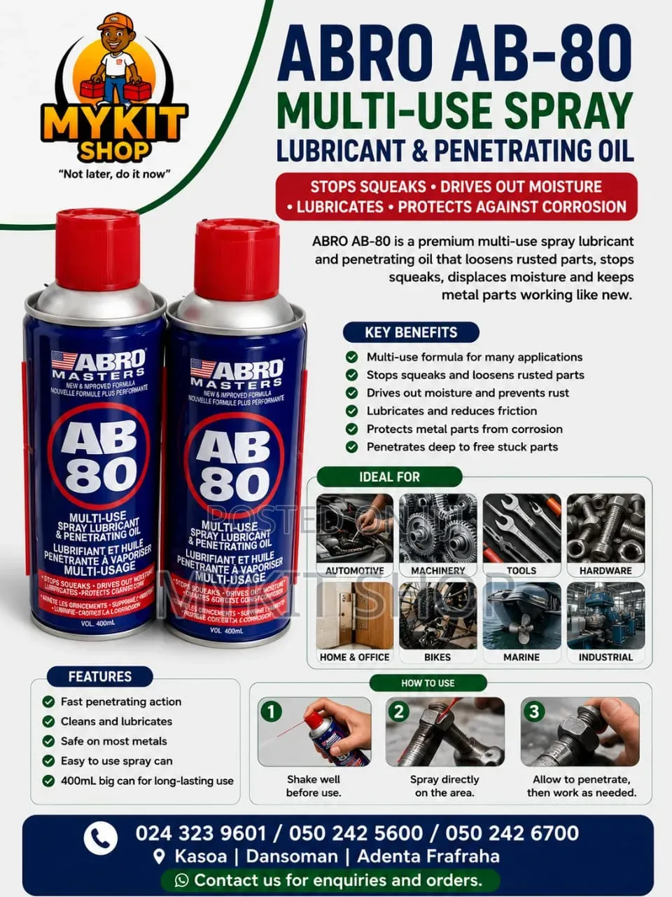 AB 80 Lub and Penetrating Oil