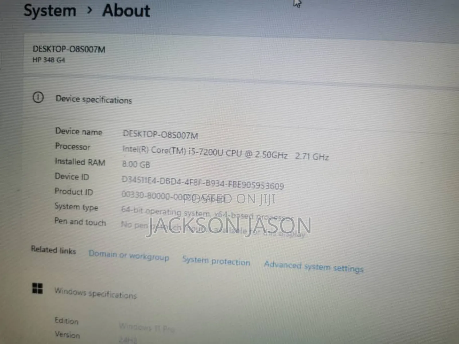 Laptop HP 348 G4 8GB Intel Core i5 HDD+SSD 256GB