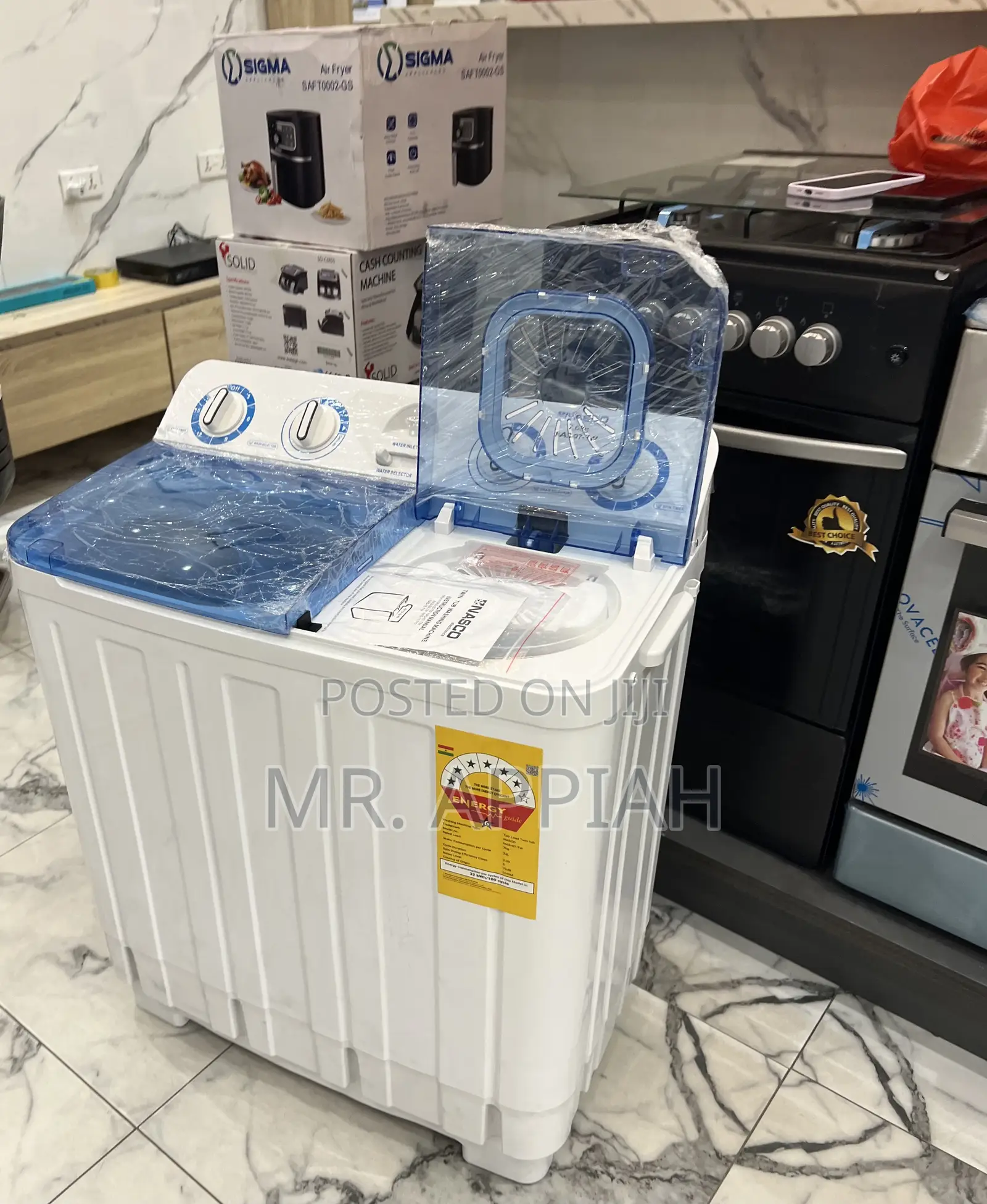 Semi-Automatic Electric Top Load Nasco Washing Machine 