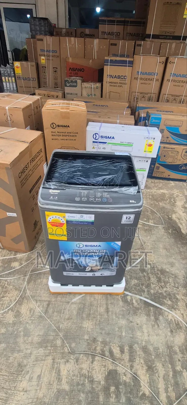 5 Stars Sigma 8.5Kg Washing Machine Fully Automatic