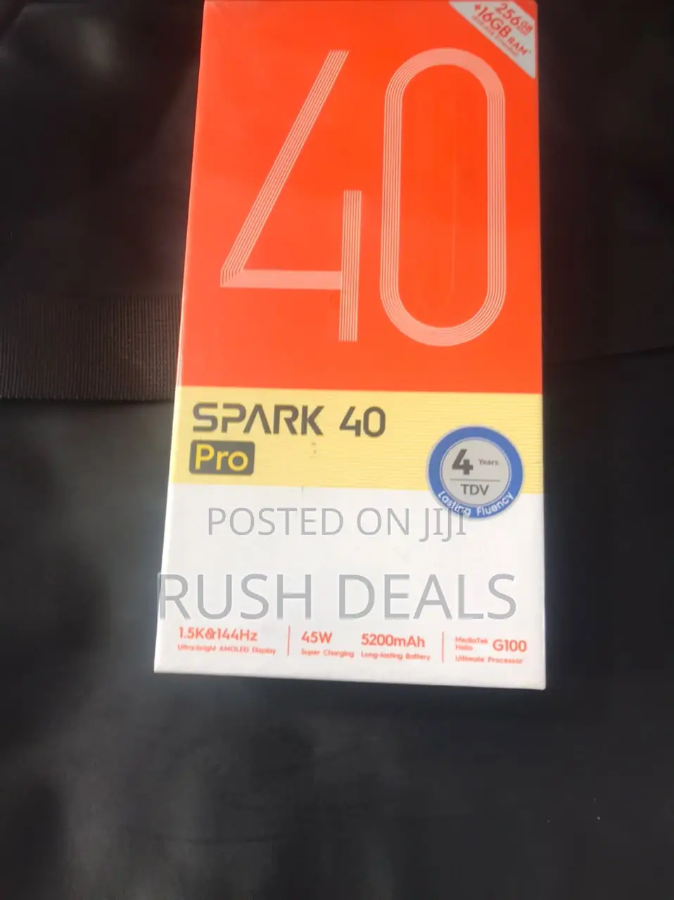 New Tecno Spark 40 Pro 256 GB Black