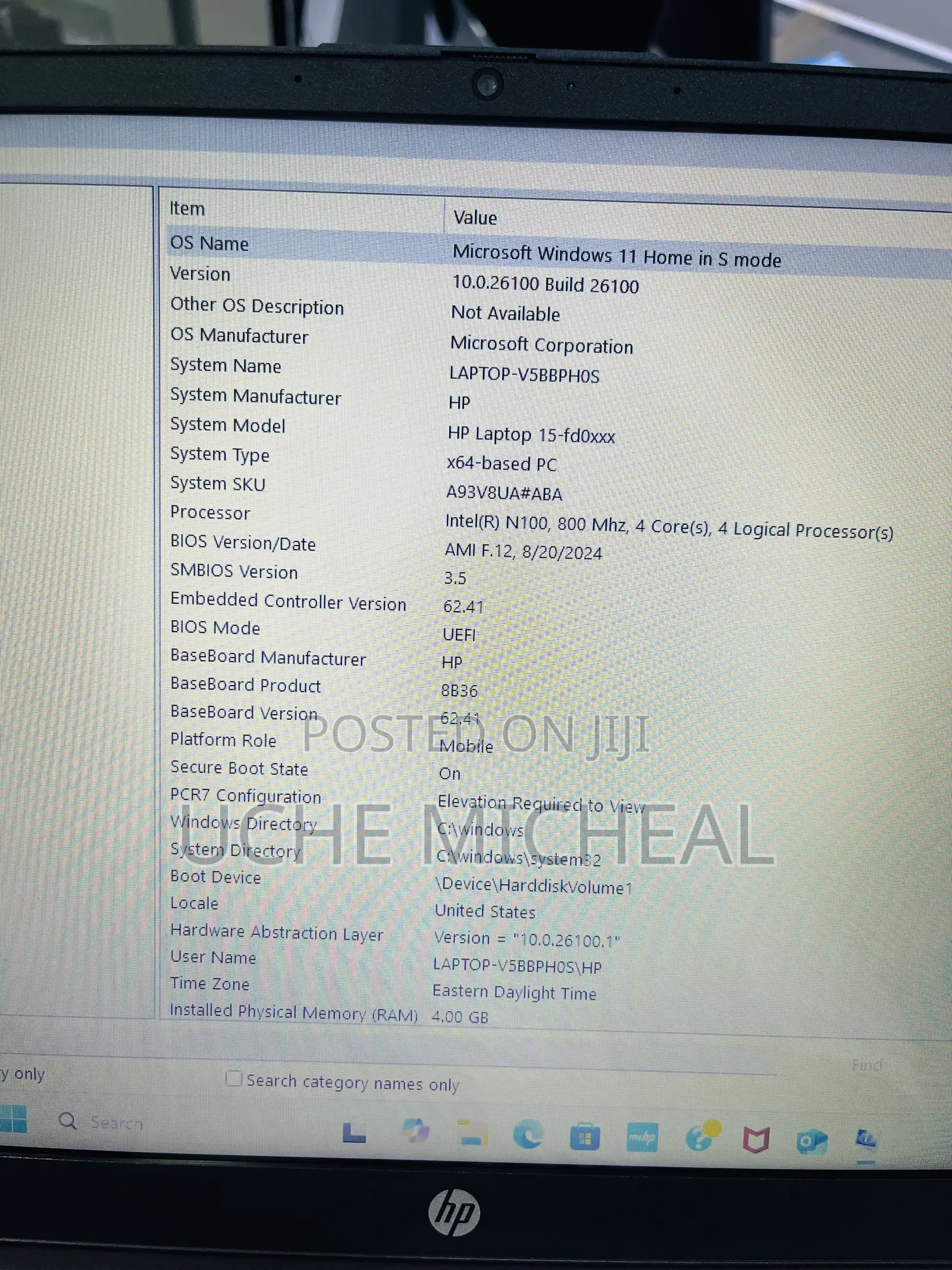 New Laptop HP 15 4GB Intel Pentium SSD 128GB