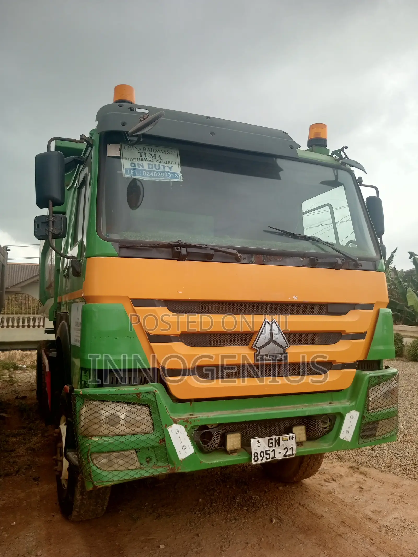 Sinotruk HOWO Tipper Truck 2015 Green for Sale