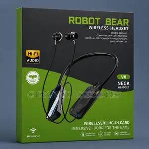 Wireless Neckband Earphones- V8