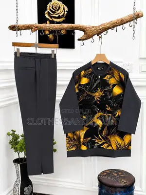 Two-Piece African Senator Suit