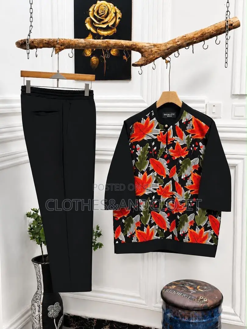 Two-Piece African Senator Suit