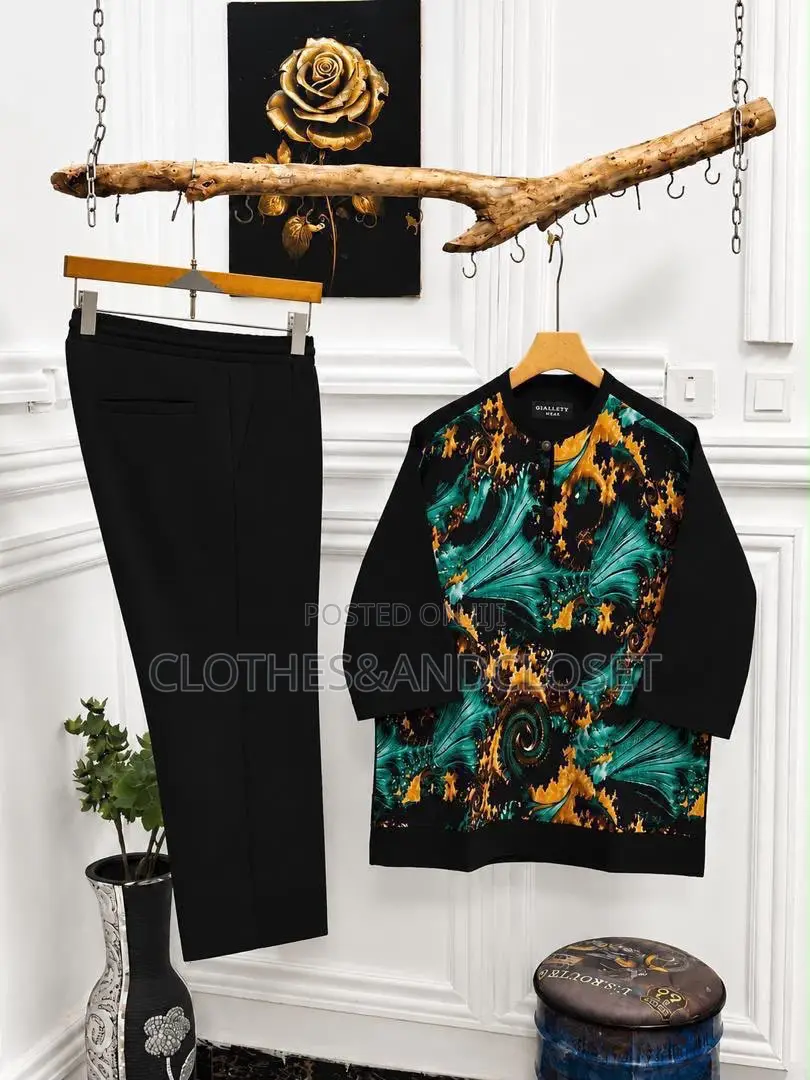 Two-Piece African Senator Suit