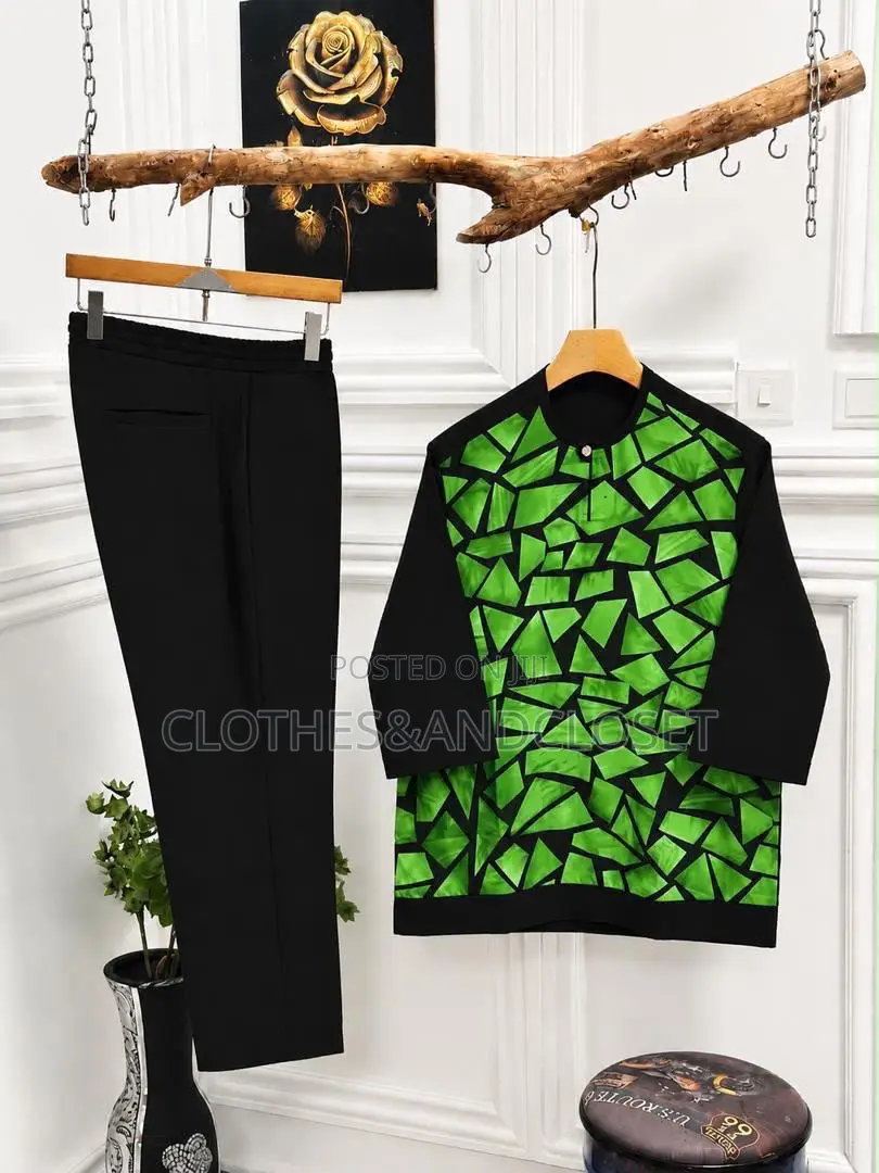 Two-Piece African Senator Suit
