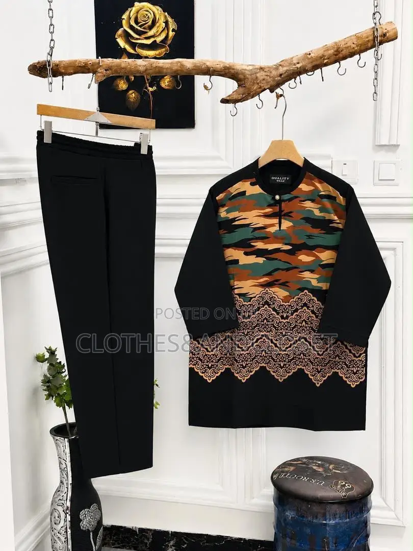 Two-Piece African Senator Suit