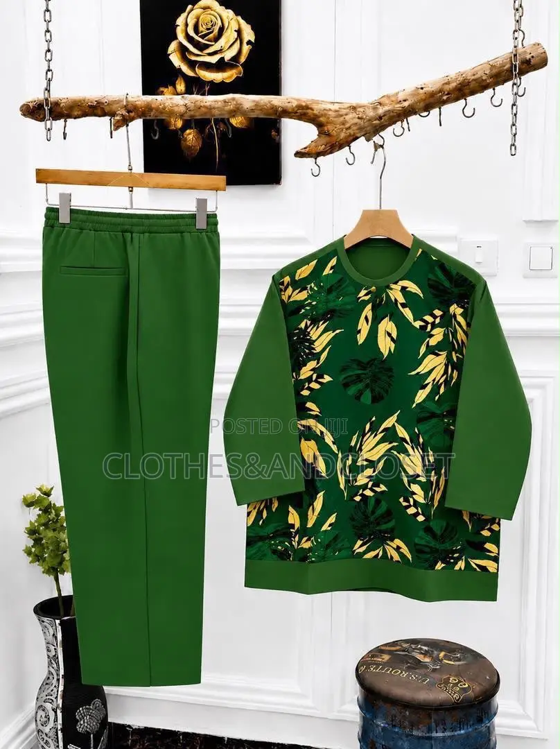 Two-Piece African Senator Suit