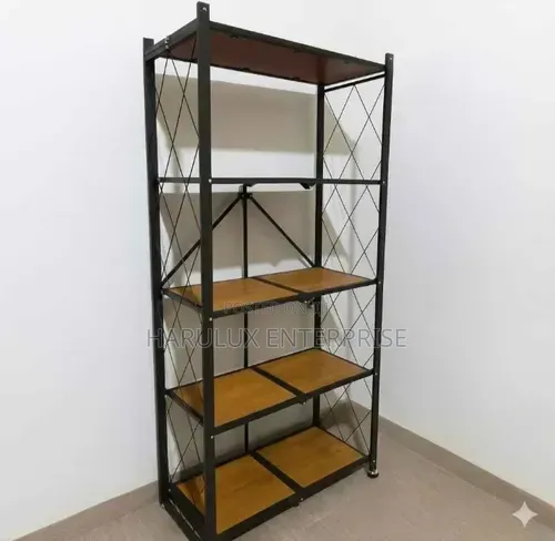 ​5-Tier Foldable Multipurpose Storage Organizer Rack With Wheels
