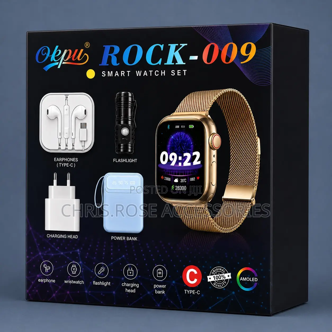 Smart Watch Set – 5-in-1 Gift