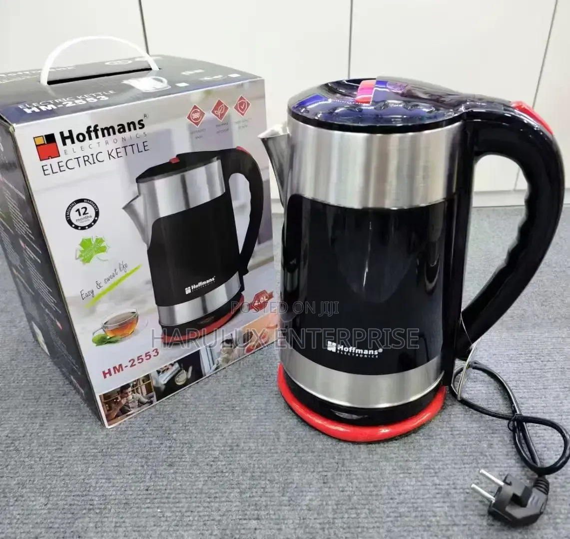 Hoffmans 4.0L Stainless Steel Electric Kettle - 2000W (HM-2553)