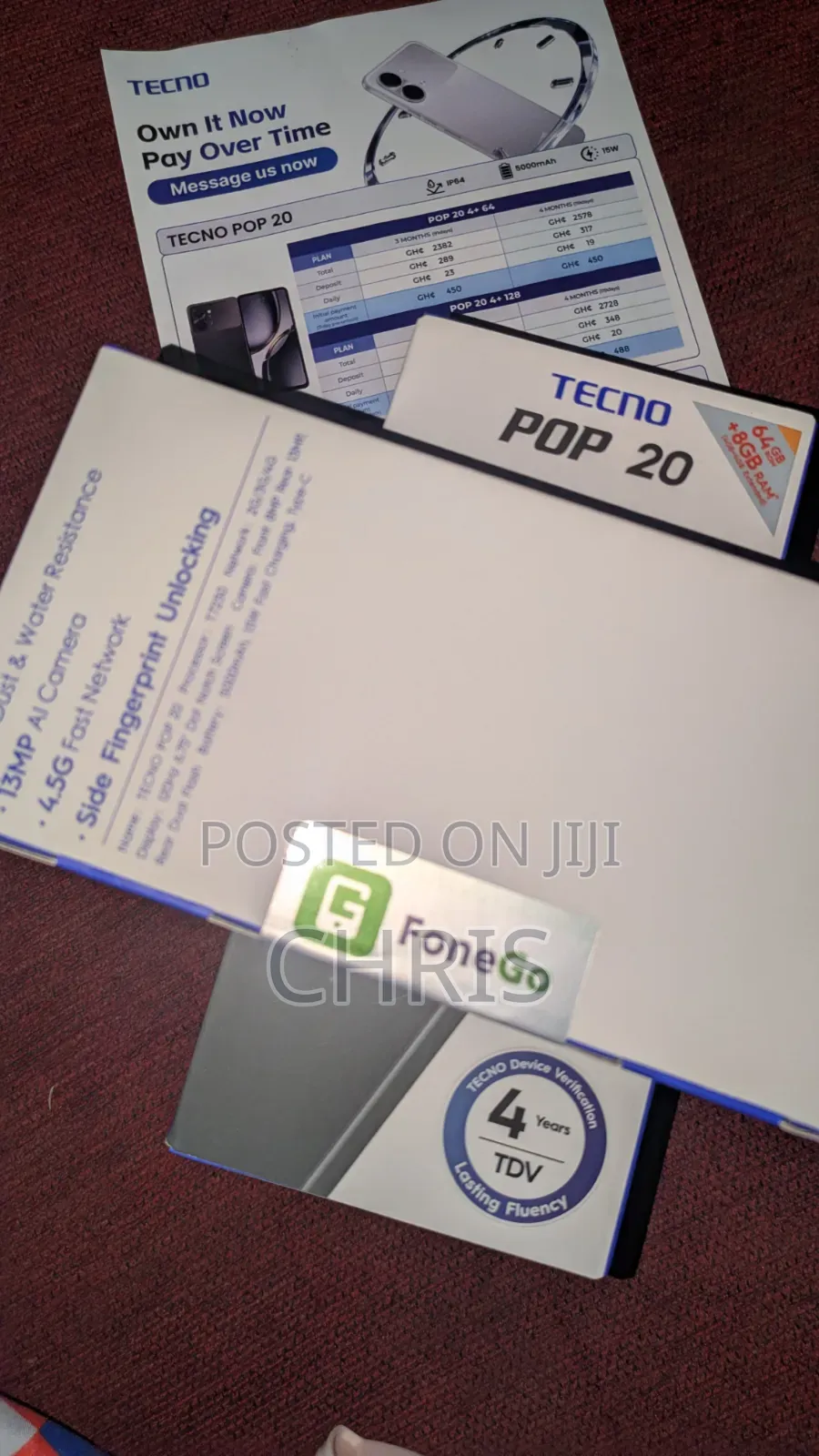 New Tecno Pop 20 64 GB