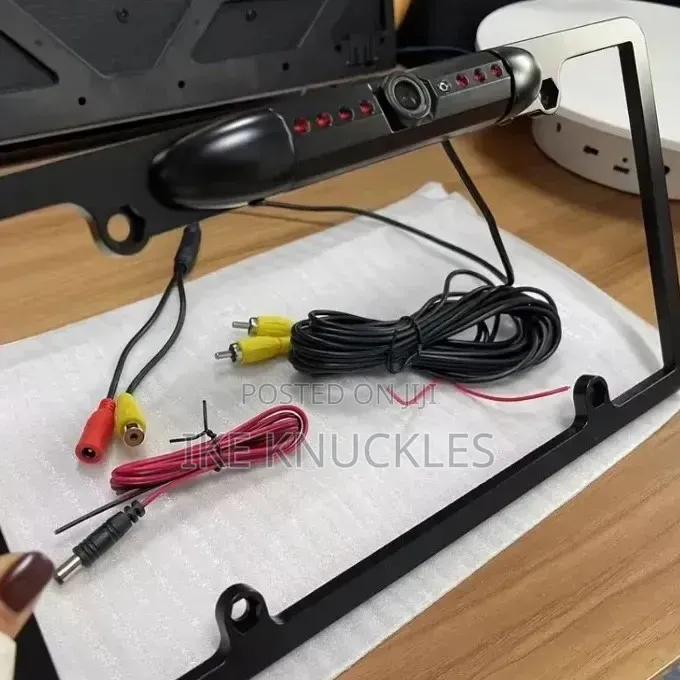 Car Number Plate Holder With Reverse/Rear View Camera US Type
