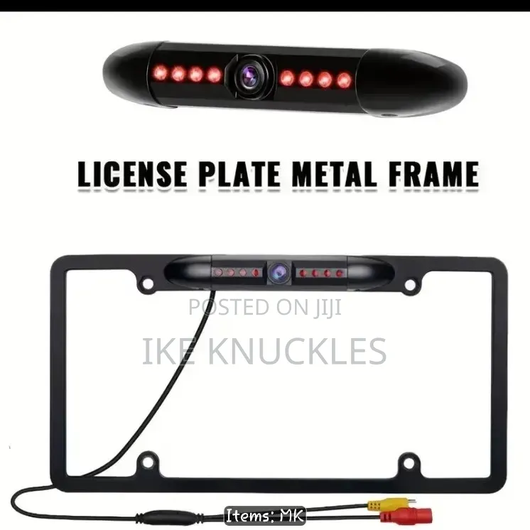 Car Number Plate Holder With Reverse/Rear View Camera US Type