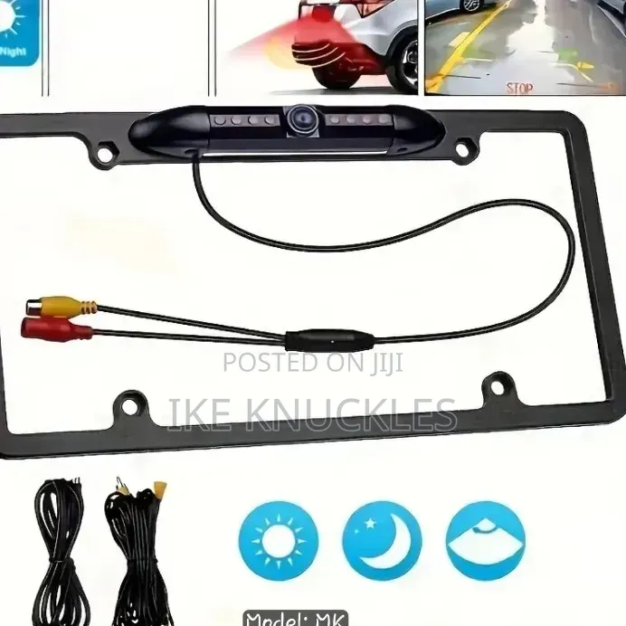 Car Number Plate Holder With Reverse/Rear View Camera US Type