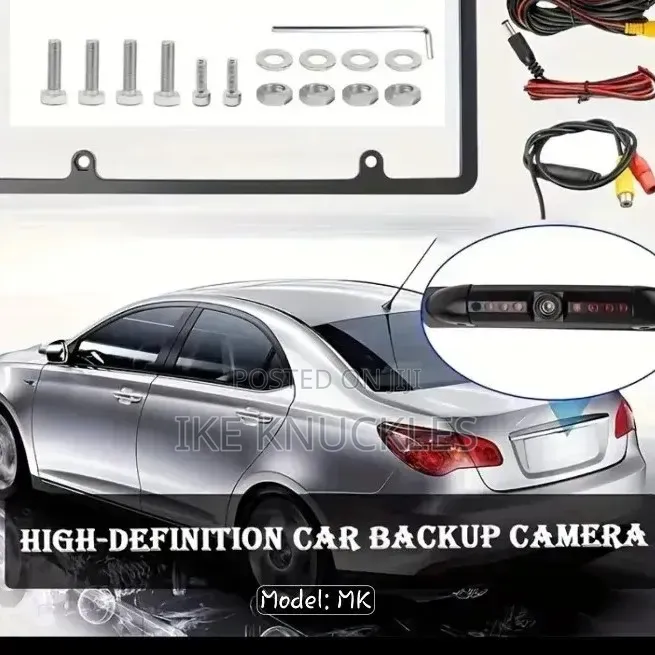 Car Number Plate Holder With Reverse/Rear View Camera US Type