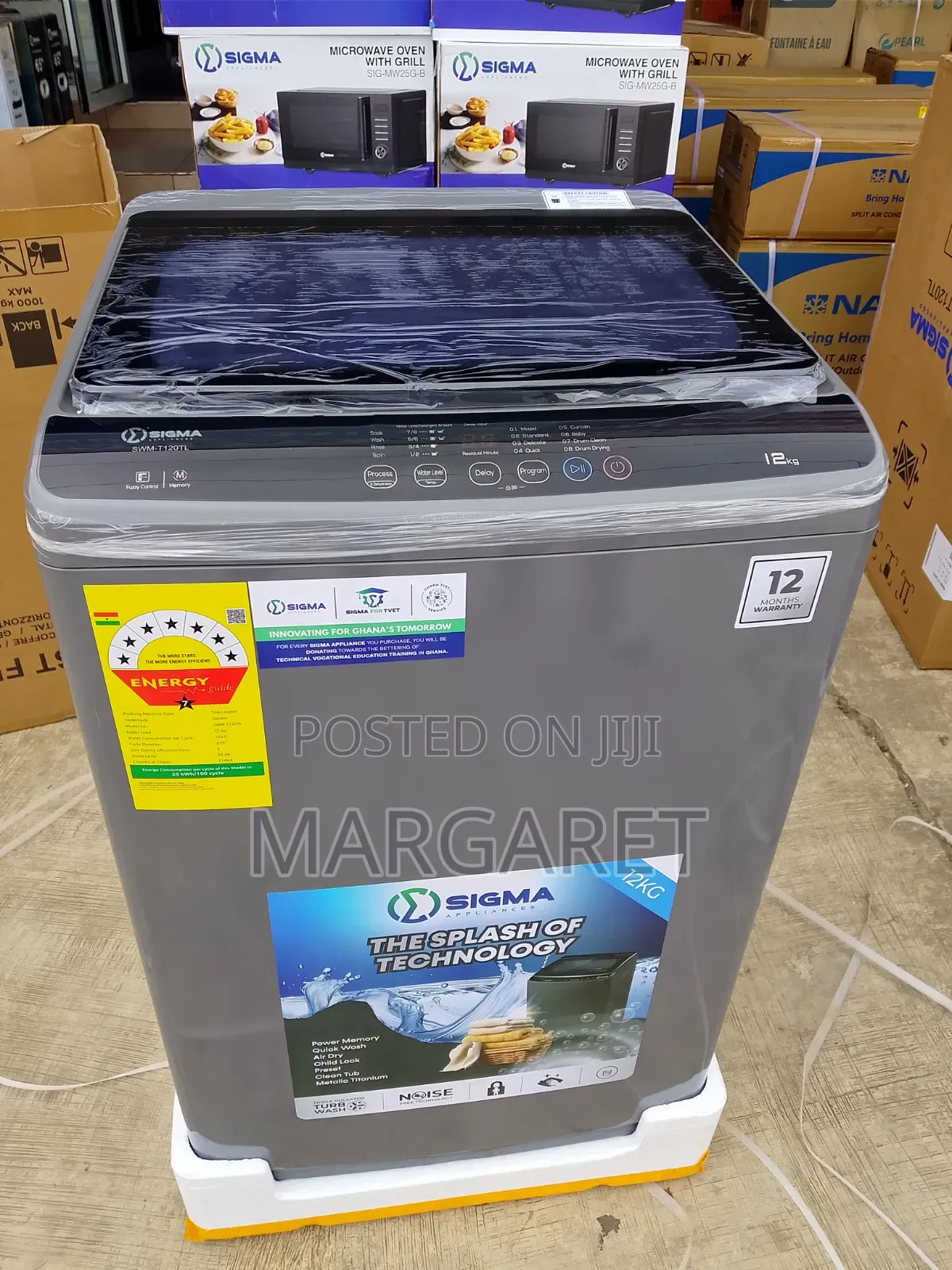 Sigma 12kg Top Load Fully Automatic Washing Machine