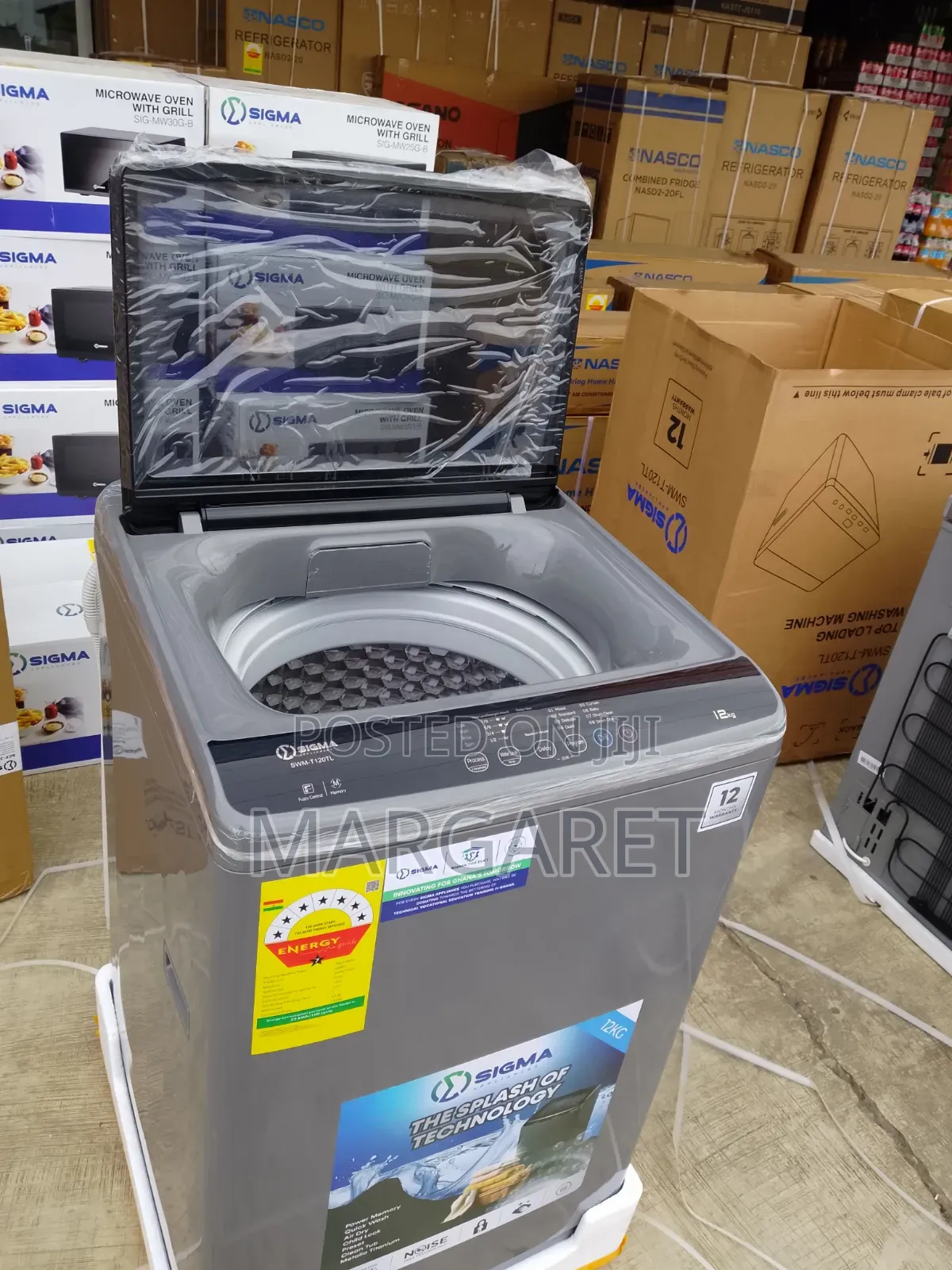Sigma 12kg Top Load Fully Automatic Washing Machine