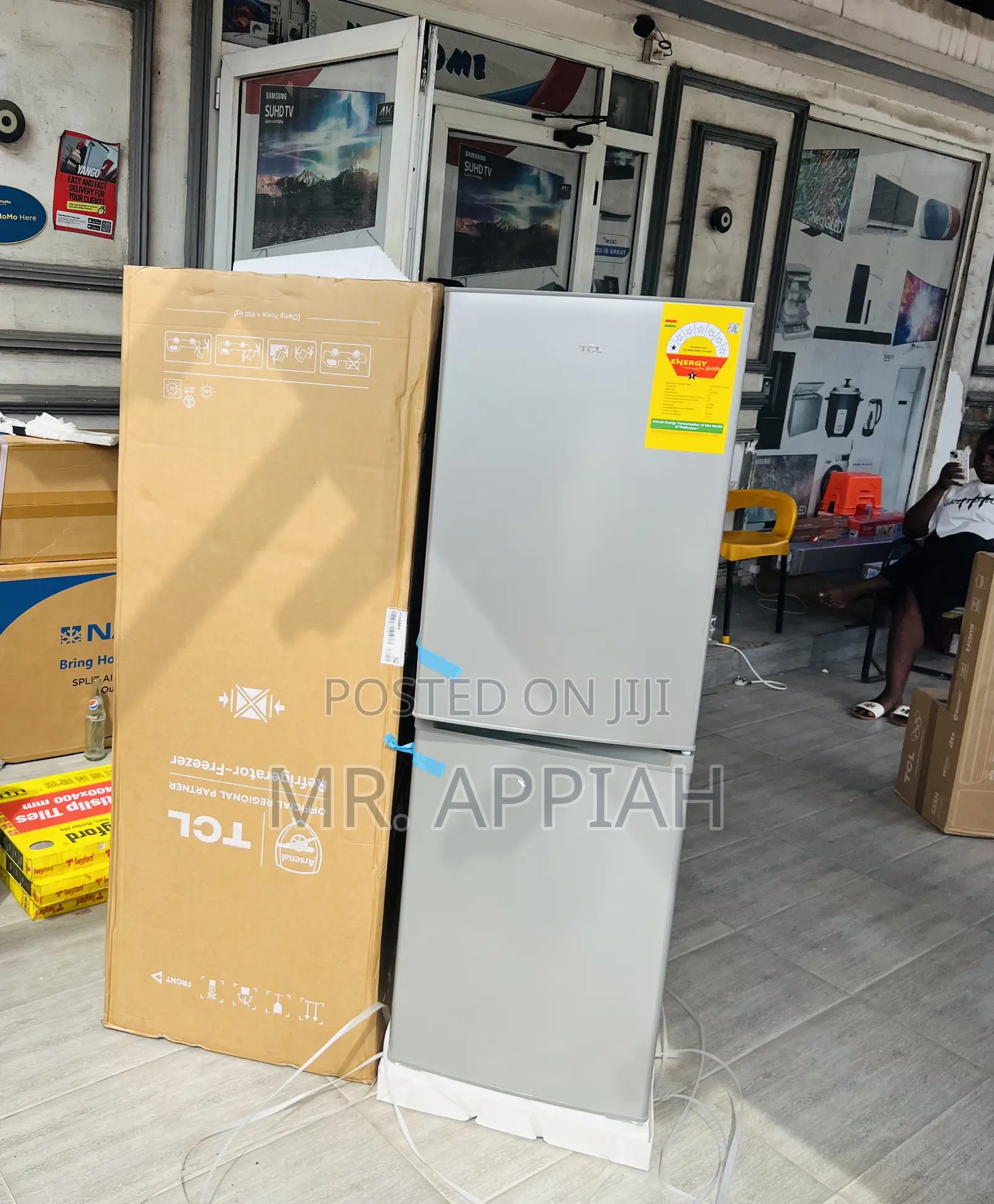 Check Out Affordable TCL Double Door Refrigerator(Gray).