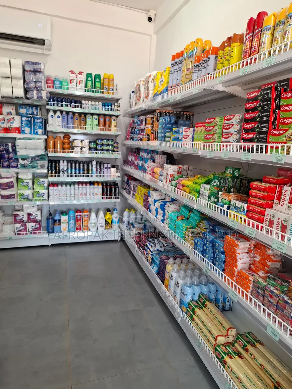 Supermarket Shelves Made in Ghana