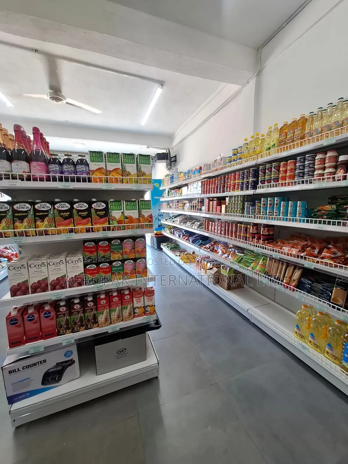 Supermarket Shelves Made in Ghana