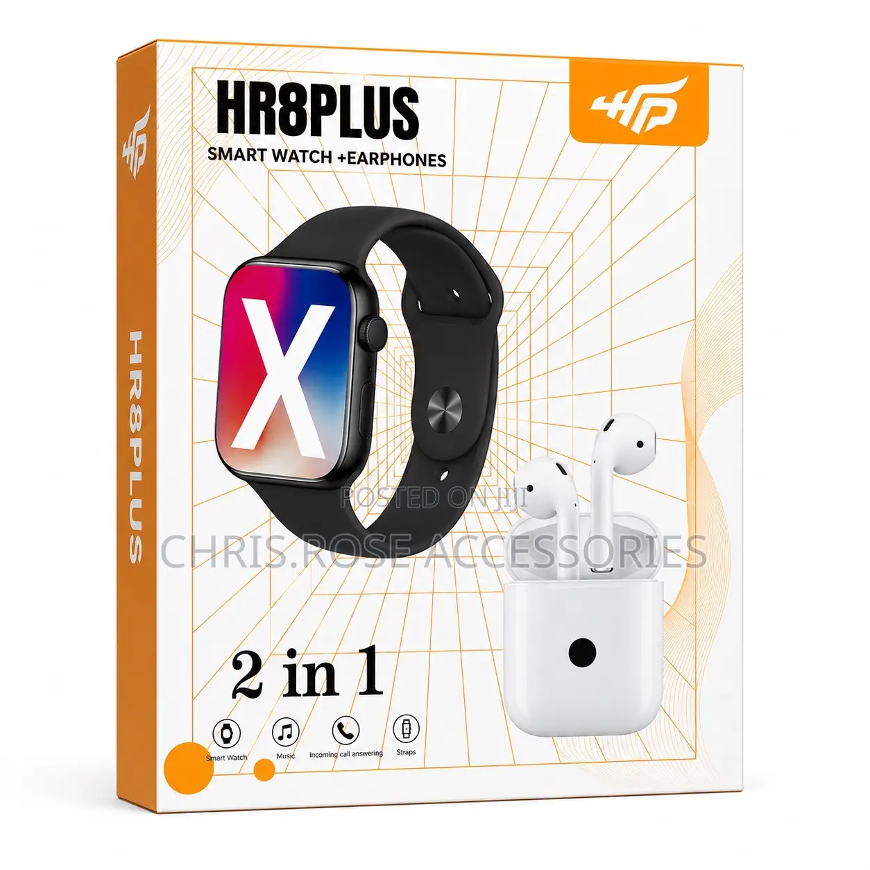 Smart Watch + Wireless Earbuds Combo