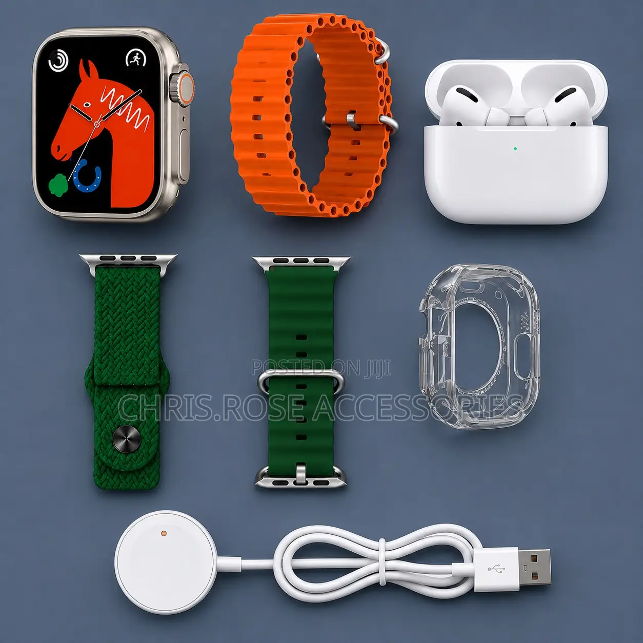 Ultra 9 Smart Watch 4+1 Gift Set – Wireless Earbuds
