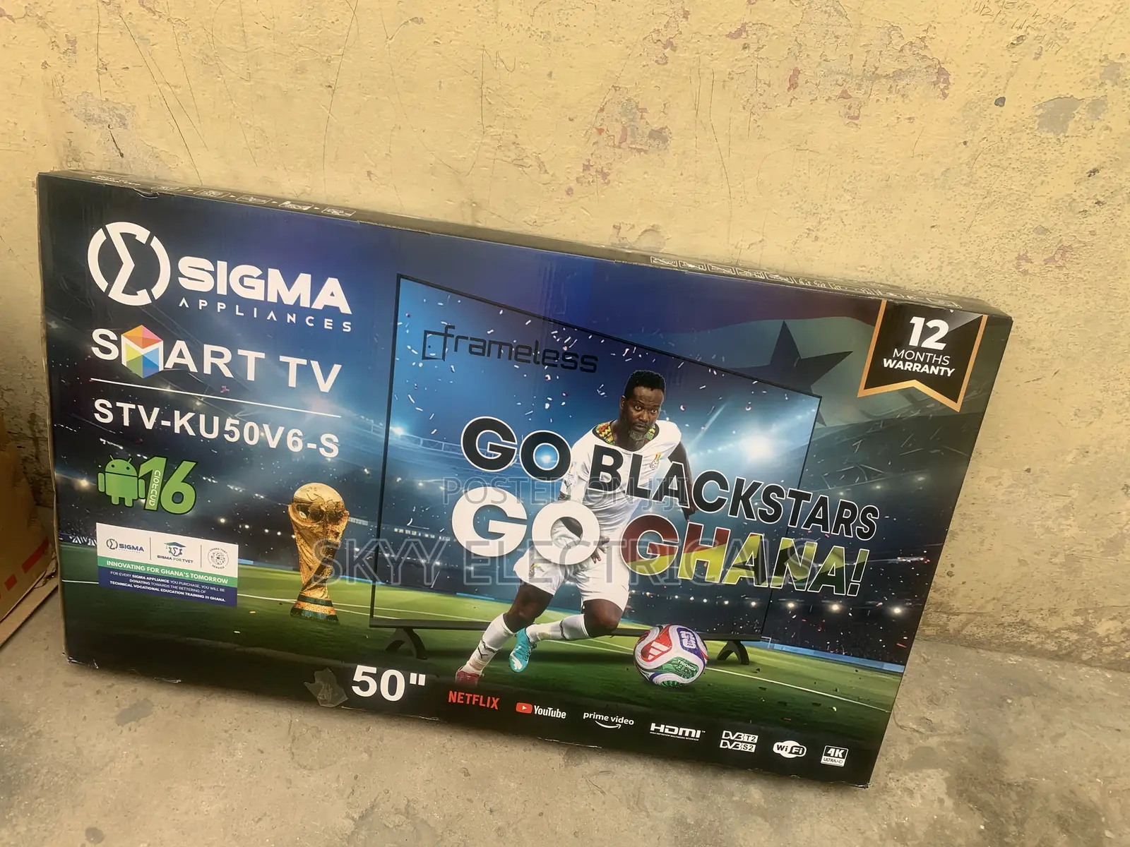 Frameless Sigma 50inch Smart TV