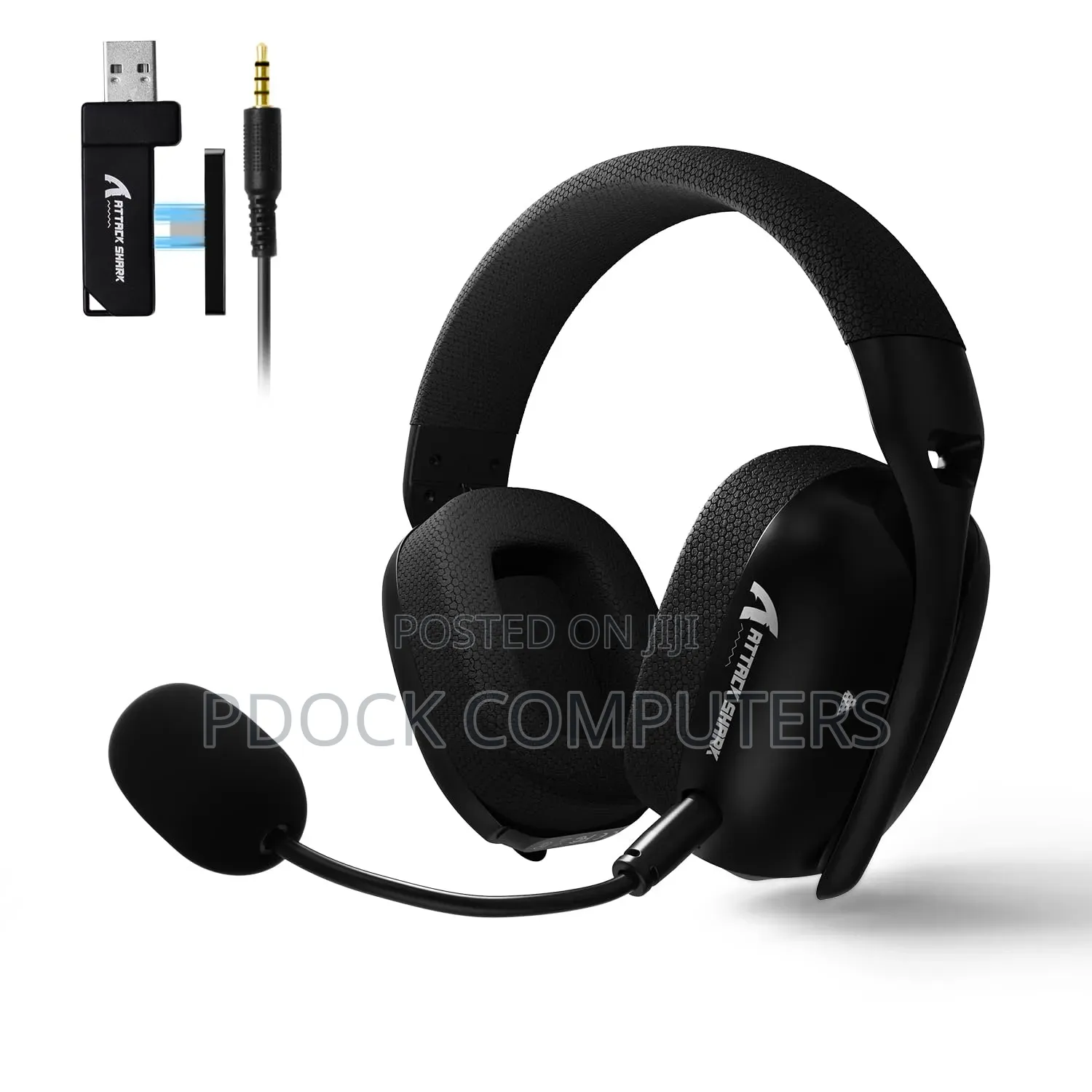 Attack Shark L80 Pro Tri-Mode Gaming Headset (Black White)