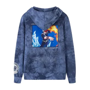 Original My Hero Academia "Shoto Todoroki" Tie-Dye Zip Hoodie
