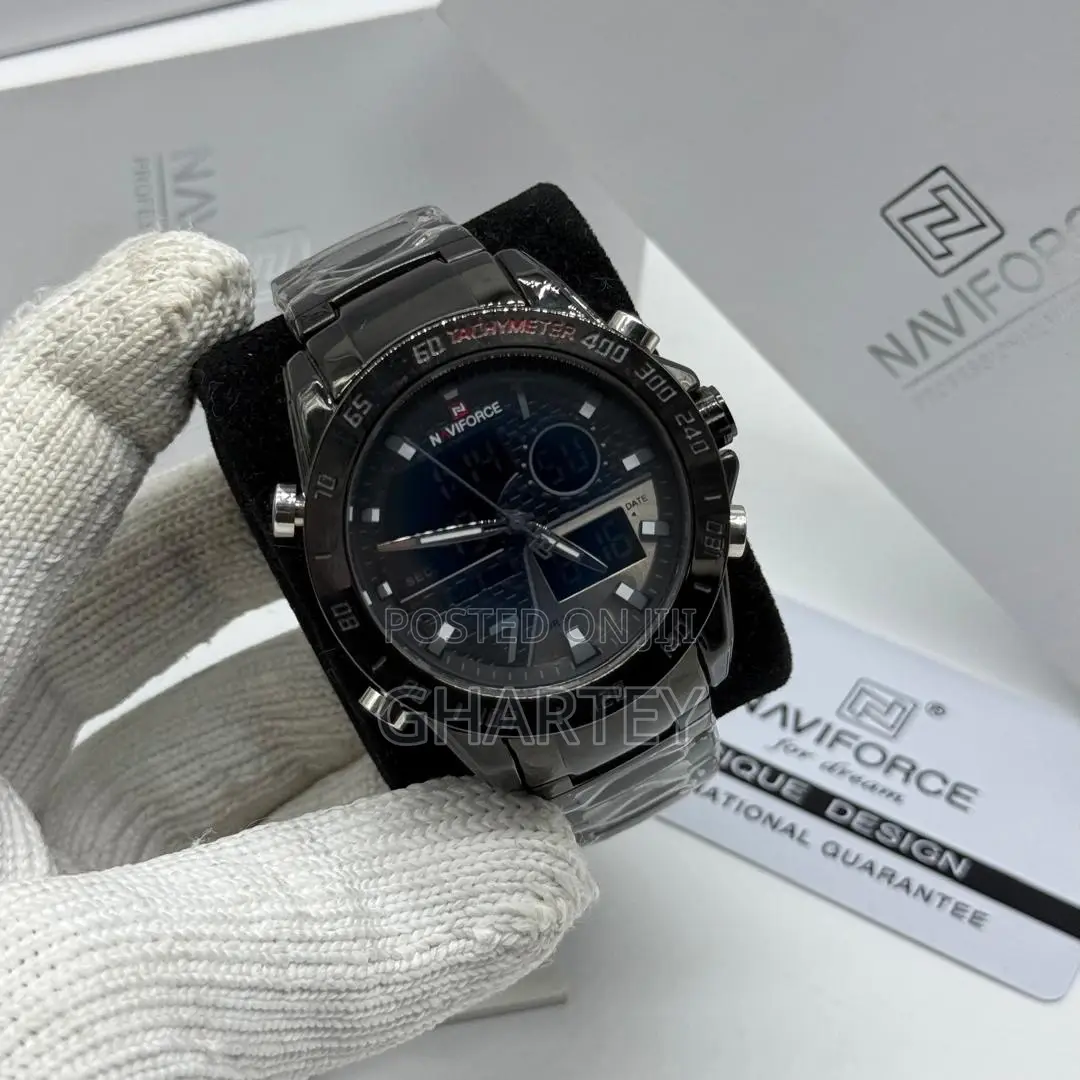 Naviforce Premium Dual Display Watch – Bold, Stylish