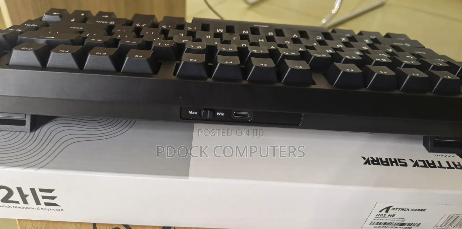 Attack Shark R82HE Mechanical Wired Magnetic Switch Keyboard (Black)