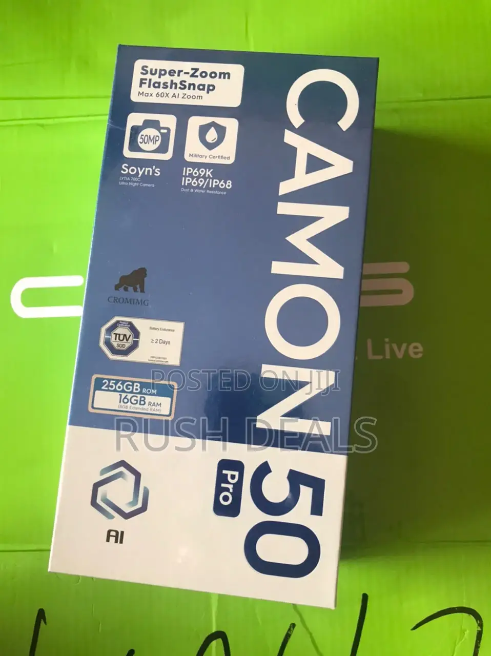 New Tecno Camon 50 Pro 256 GB Black