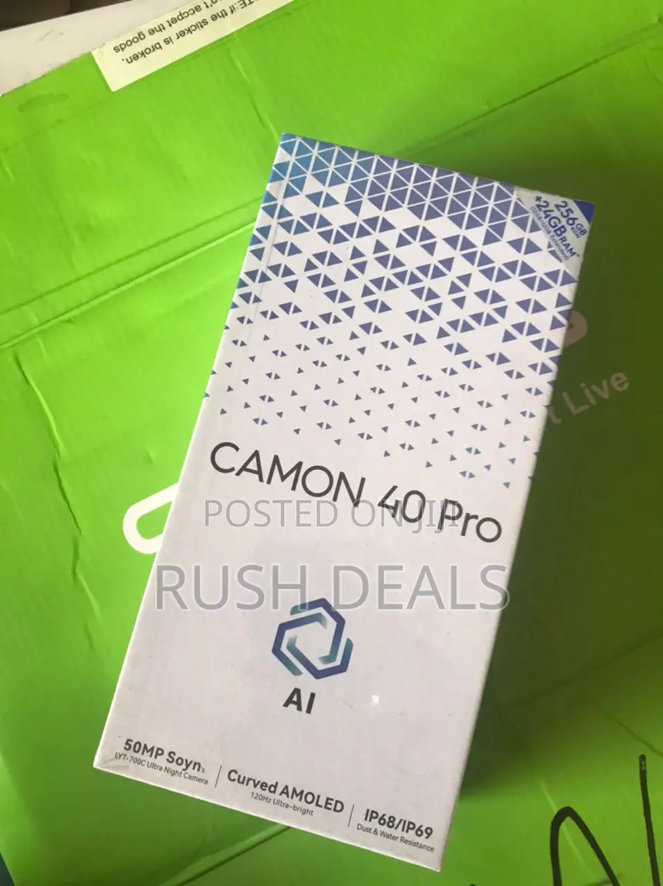 New Tecno Camon 40 Pro 5G 256 GB Blue
