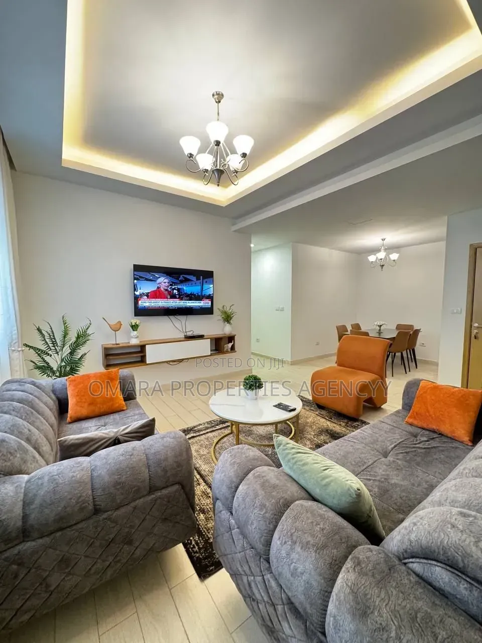 Furnished 1bdrm Apartment in East Legon 3, Police Station for rent