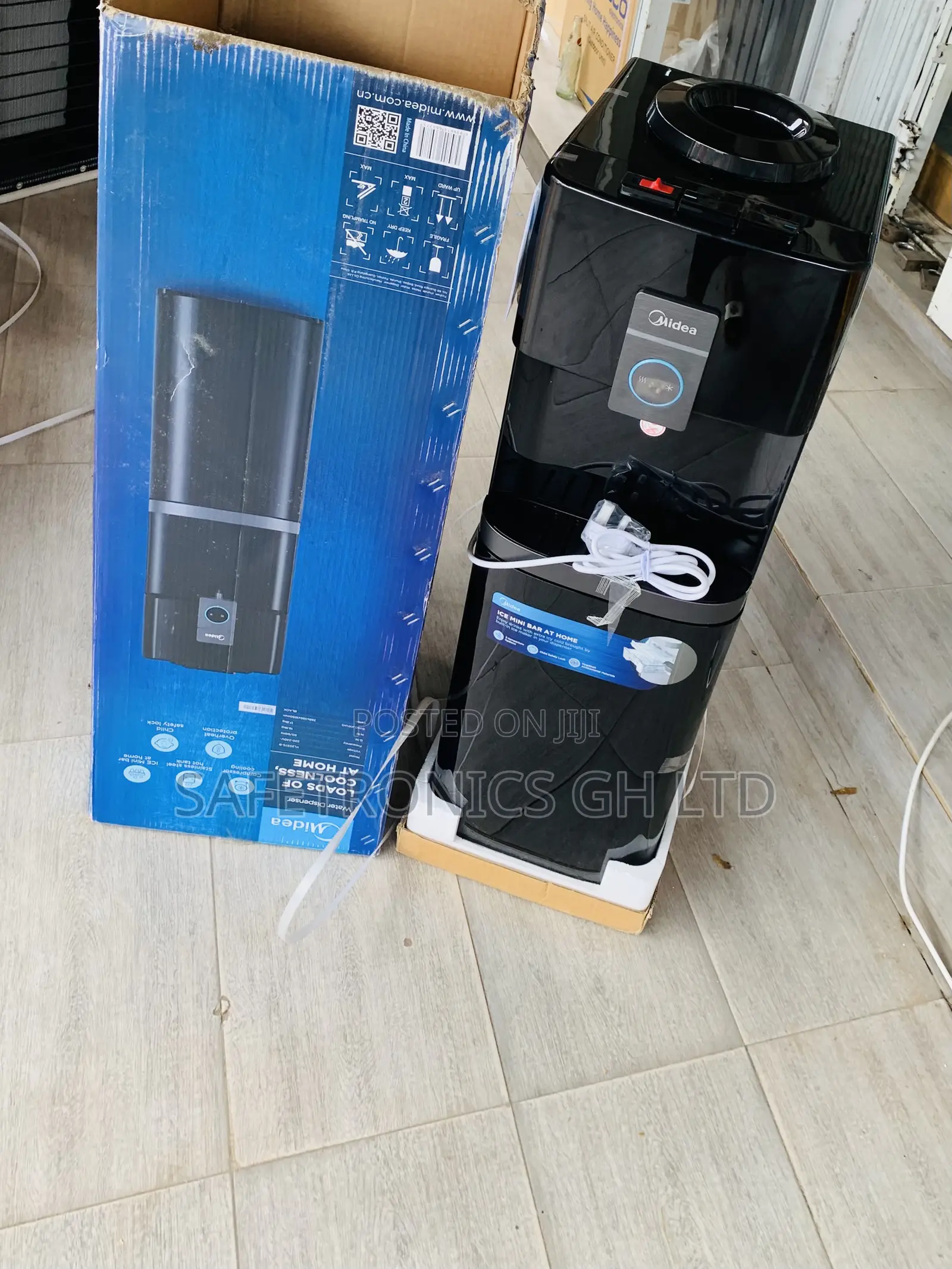 Exclusive Black Midea Water Dispenser 16 Liters 3 Tabs Cabinet Black