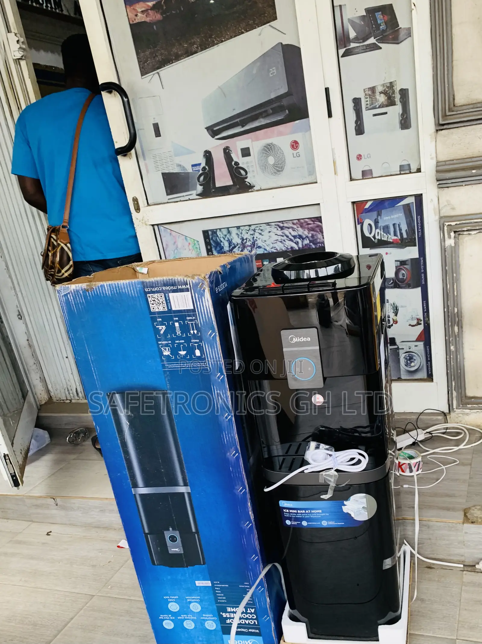 Original Sleek Midea Water Dispenser 16 Liters 3 Tabs Cabinet Black