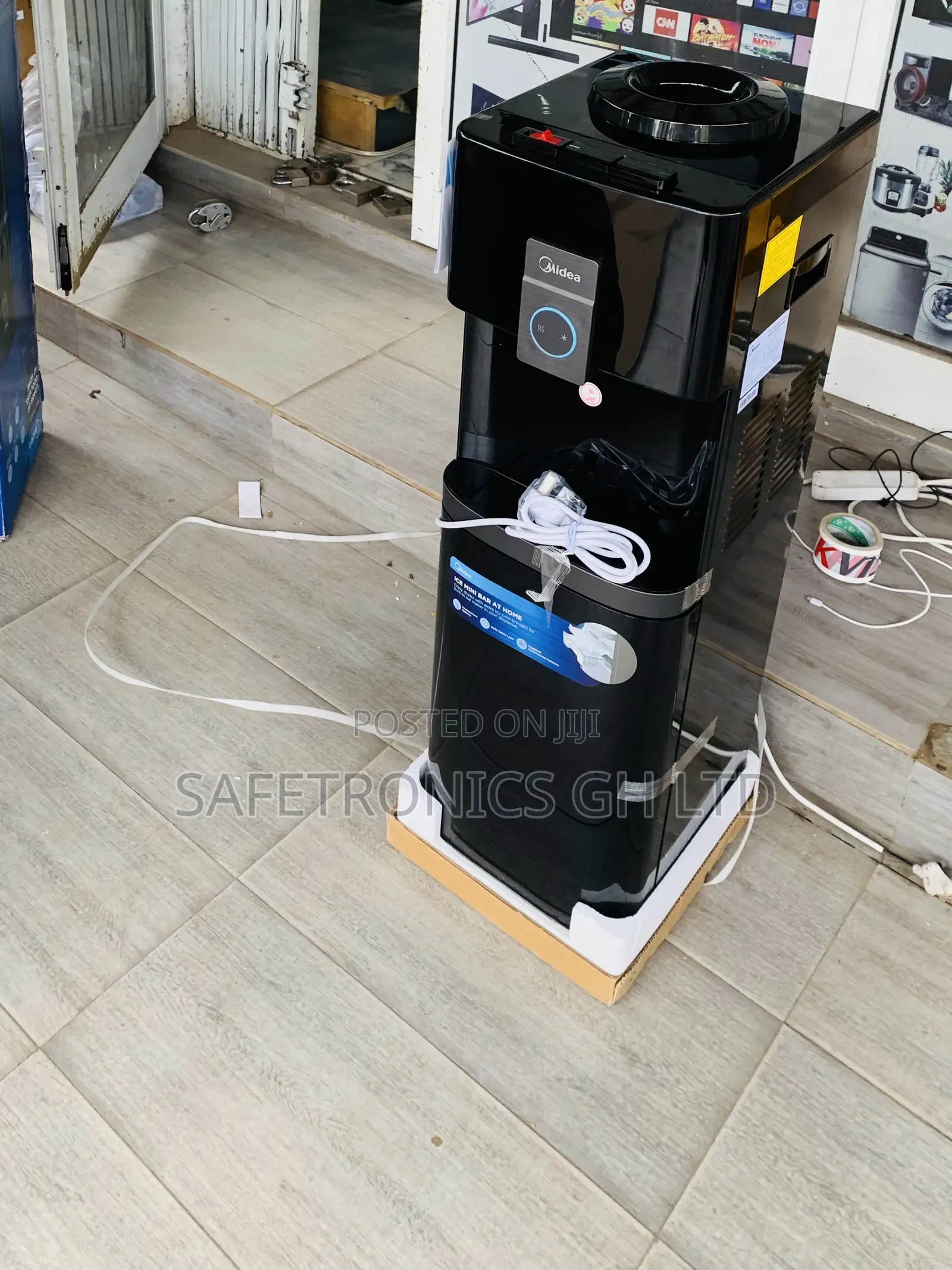 Zealous Quality Midea Water Dispenser 16 Liters 3 Tabs Cabinet Black