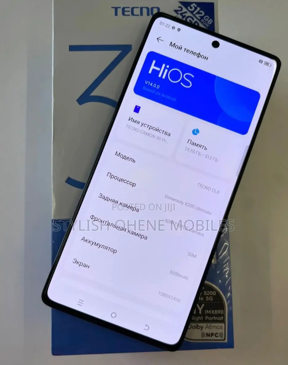 New Tecno Camon 30 Pro 5G 512 GB Black