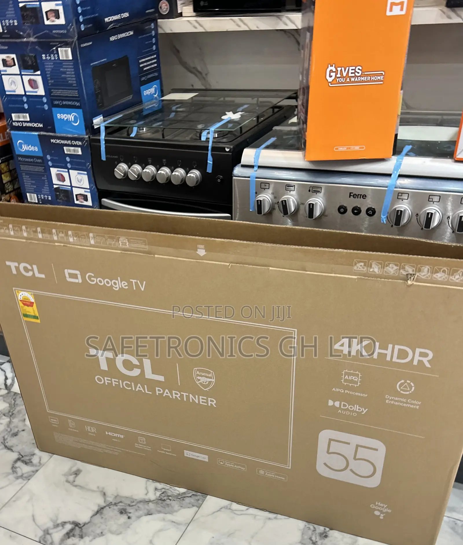 Durable Sleek TCL TV 55 Smart Satellite Andriod UHD 