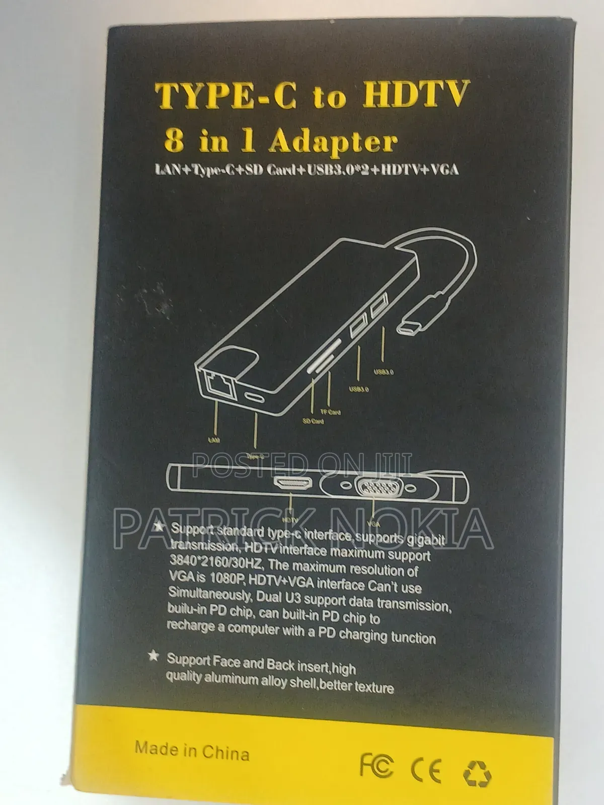 USB-C HUB 8in1 Adapter